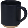 Camilla 180 ml stackable ceramic mug with matte finish, Navy