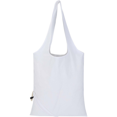 Logo trade promotional products picture of: Madras Blend 140 g/m² GRS recycled foldable cotton tote bag 7L