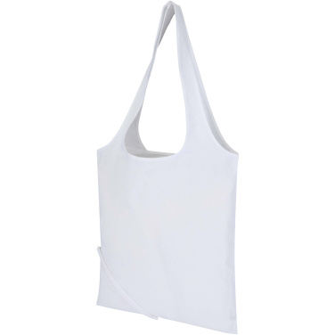 Logotrade promotional item picture of: Madras Blend 140 g/m² GRS recycled foldable cotton tote bag 7L