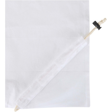 Logo trade corporate gift photo of: Madras Blend 140 g/m² GRS recycled foldable cotton tote bag 7L