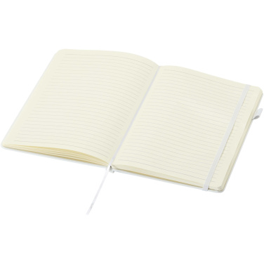 Logo trade promotional product photo of: Liss A5 recycled plastic hard cover notebook