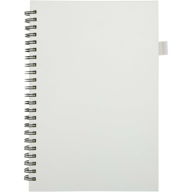 Logo trade advertising product photo of: Liss A5 recycled plastic hard cover spiral notebook