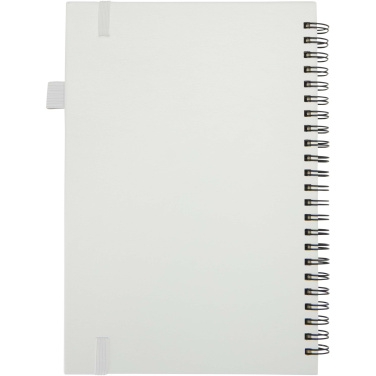 Logo trade advertising products picture of: Liss A5 recycled plastic hard cover spiral notebook