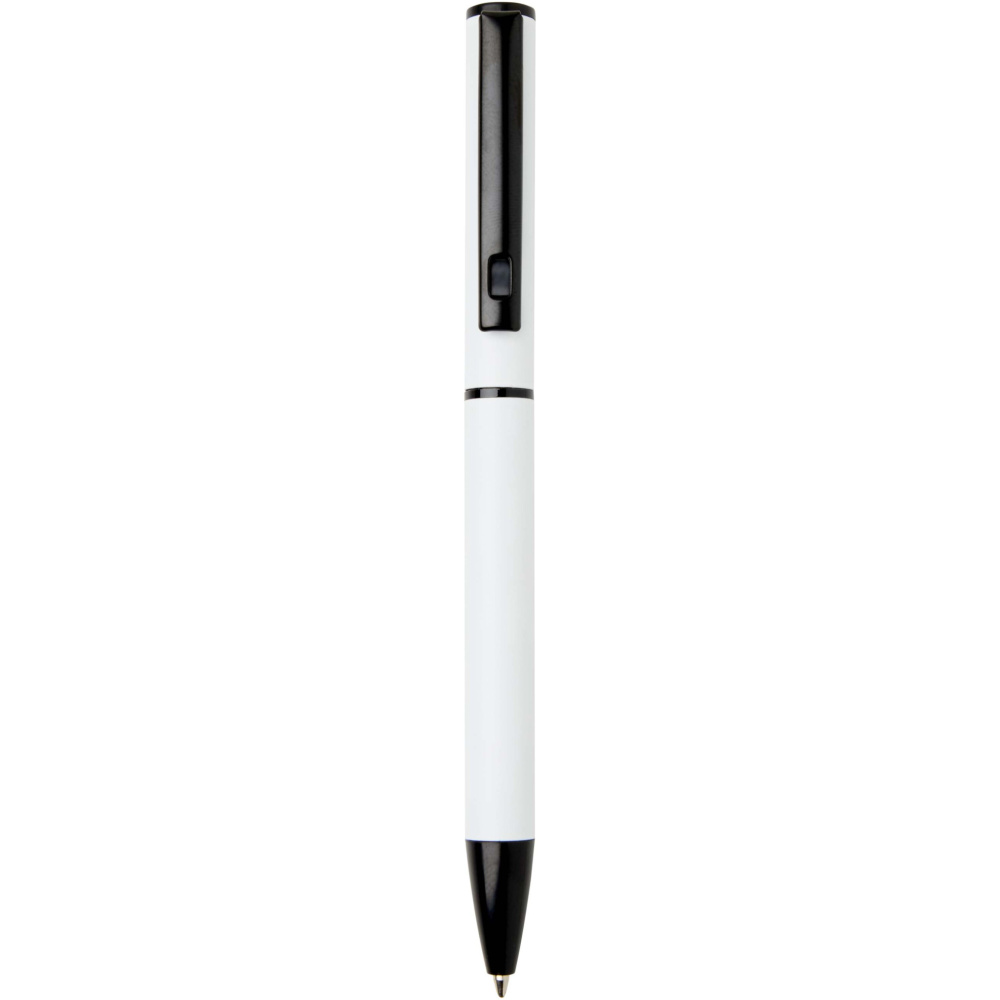 Logotrade business gift image of: Verton recycled aluminium twist ballpoint pen with sleeve (blue ink)