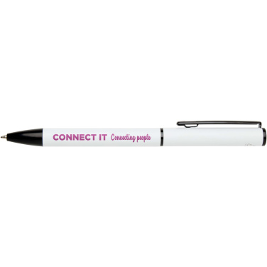 Logotrade promotional item image of: Verton recycled aluminium twist ballpoint pen with sleeve (blue ink)
