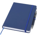 Spectrum A5 recycled notebook and ballpoint pen set, Navy