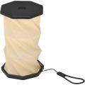 Celestia foldable recycled plastic table lamp, Black