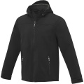 Langley men's GRS recycled softshell jacket, Black