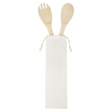 Logotrade reklaamkingi foto: Endiv bambusest salati lusikas ja kahvel