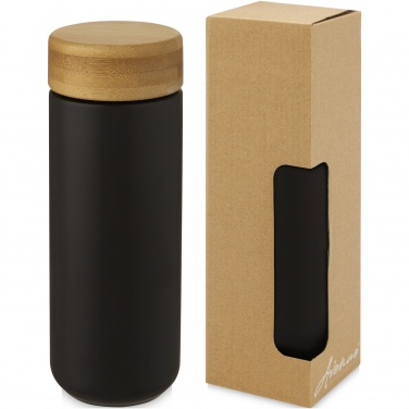 Logotrade reklaamkingi foto: Lumi 300 ml keraamiline termoskruus bambusest kaanega