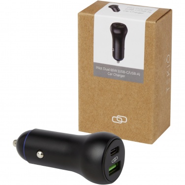 Logo trade reklaamkingitused foto: Pilot topelt 55 W USB-C/USB-A autolaadija