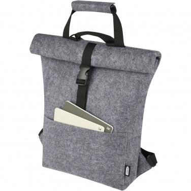 Logotrade firmakingid pilt: Felta GRS taaskasutatud vildist roll-top rattakott 13L