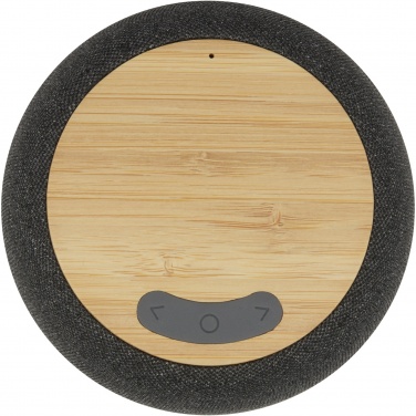 Logotrade reklaamkingid pilt: Ecofiber bambusest/RPET Bluetooth® kõlar ja juhtmevaba laadimisalus