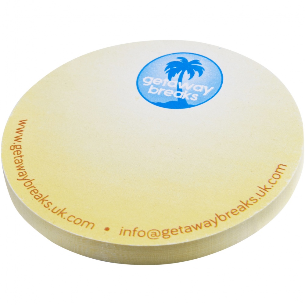 Logotrade reklaamtoote foto: Sticky-Mate® ringikujulised taaskasutatud kleeppaberid