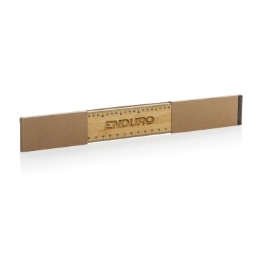 Logotrade firmakingi foto: Timbersoni eriti paks 30 cm kahepoolne bambusest joonlaud