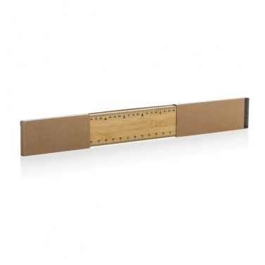Logo trade firmakingi pilt: Timbersoni eriti paks 30 cm kahepoolne bambusest joonlaud