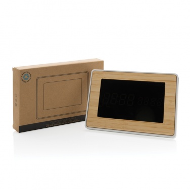 Logo trade firmakingi pilt: Utah RCS taaskasutatud plastikust ja bambusest LED-kell