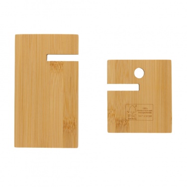 Logo trade firmakingituse pilt: Bambusest telefonialus kraftkarbis