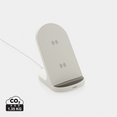 Logotrade reklaamtoote foto: RCS taaskasutatud plastist topeltpooliga juhtmevaba alus 15W