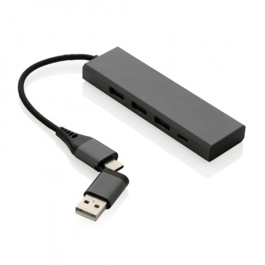 Logotrade reklaamkingituse foto: Terra RCS taaskasutatud alumiiniumist jaotur 3 USB-pordiga