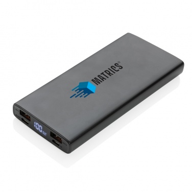 Logo trade firmakingi pilt: Alumiiniumist 18 W 10 000 mAh PD Powerbank
