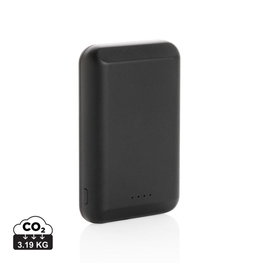 Logo trade ärikingituse pilt: Magnetiline 5000 mAh 5W juhtmevaba akupank