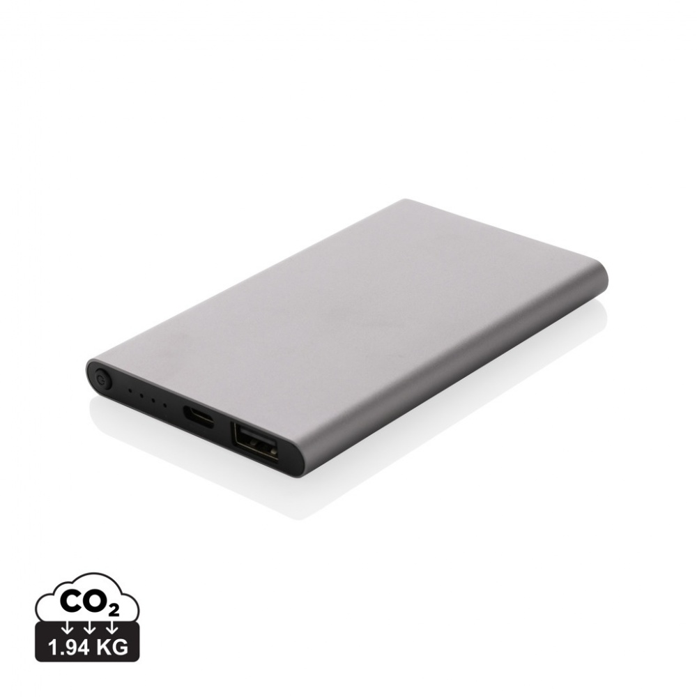 Logotrade reklaamkingi foto: RCS-i taaskasutatud plastist/alumiiniumist 4000 mah C-tüüpi akupank
