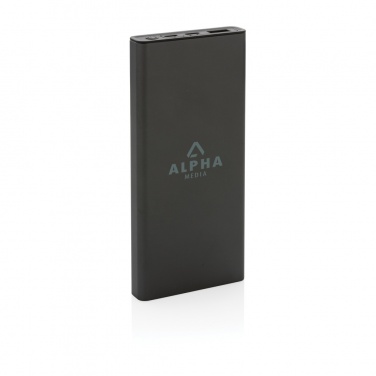 Logotrade reklaamtoote foto: Terra RCS taaskasutatud 18 W alumiiniumist akupank 10 000 mAh