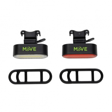 Logotrade firmakingitused pilt: Lumino RCS taaskasutatud plastikust USB-taaslaetav rattatulede komplekt