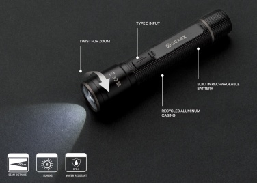 Logotrade reklaamkingid pilt: Gear X RCS taaskasutatud alumiiniumist USB-taaslaetav taskulamp