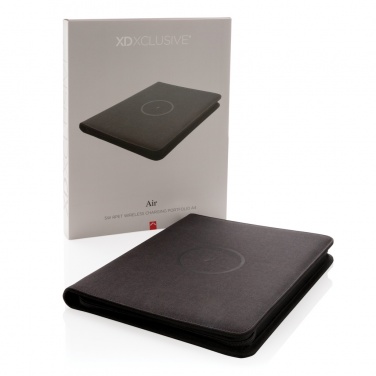 Logo trade reklaamkingi pilt: Air 5W juhtmevaba laadimisega portfolio A4 koos 5000 mAh akupangaga