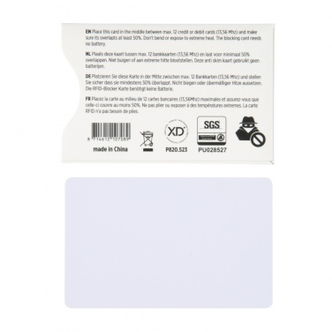 Logo trade reklaamkingituse pilt: Koorimisvastane RFID-kaitsekaart koos aktiivse segamiskiibiga