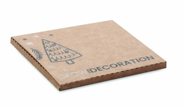 Logo trade firmakingituse pilt: Puidust jõulukuulike kuuseseemnetega