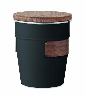 Logotrade reklaamkingid pilt: Pähklise viimistlusega termostops, 350 ml