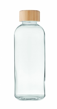 Logotrade ärikingid pilt: Klaaspudel 650ml bambusest kaas