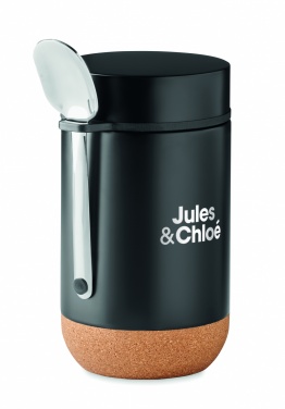 Logo trade reklaamkingitused foto: Topeltseintega toidutermos lusikaga 400 ml