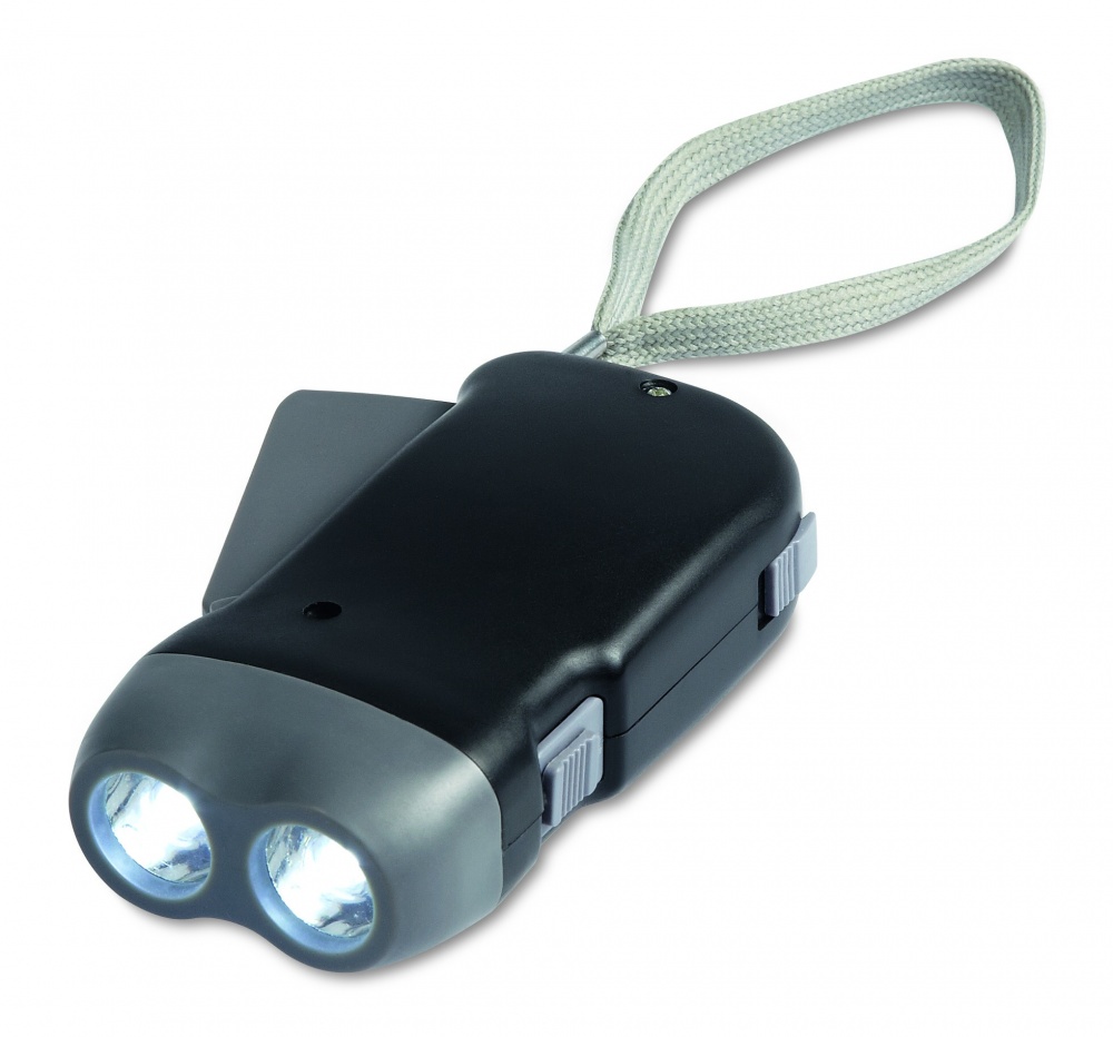 Logotrade firmakingitused pilt: 2 LED-dünamo taskulamp