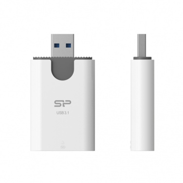 Logotrade reklaamtoote foto: MicroSD ja SD-kaardi lugeja Silicon Power Combo 3.1