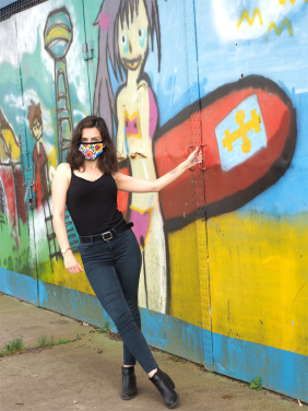 Logo trade reklaamkingi pilt: MARS PRO puuvillane mask (suurus M) koos tasku ja HEPA-filtriga 1380165