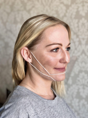 Logo trade firmakingituse pilt: ATENA läbipaistev näokaitse-mask suu ja nina jaoks 1461162