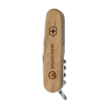 Logo trade reklaamkingid foto: Victorinox Huntsman Puidust taskunuga