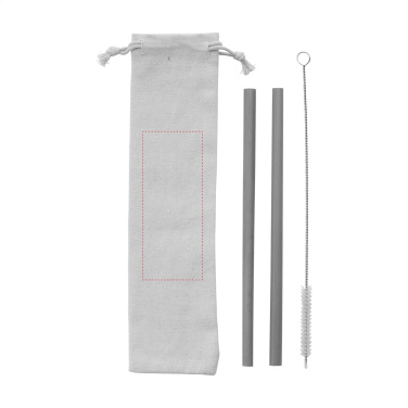 Logo trade ärikingituse pilt: ECO Bamboe Straw Komplekt bambusest kõrred