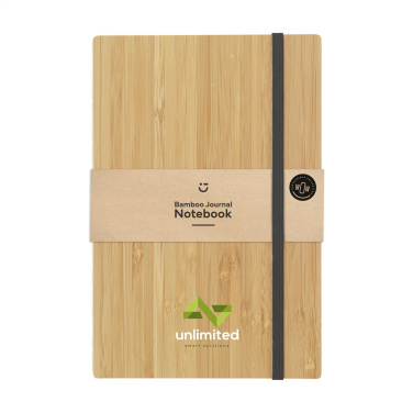 Logotrade firmakingi foto: Bamboo Journal palja seljaga paberist märkmik A5