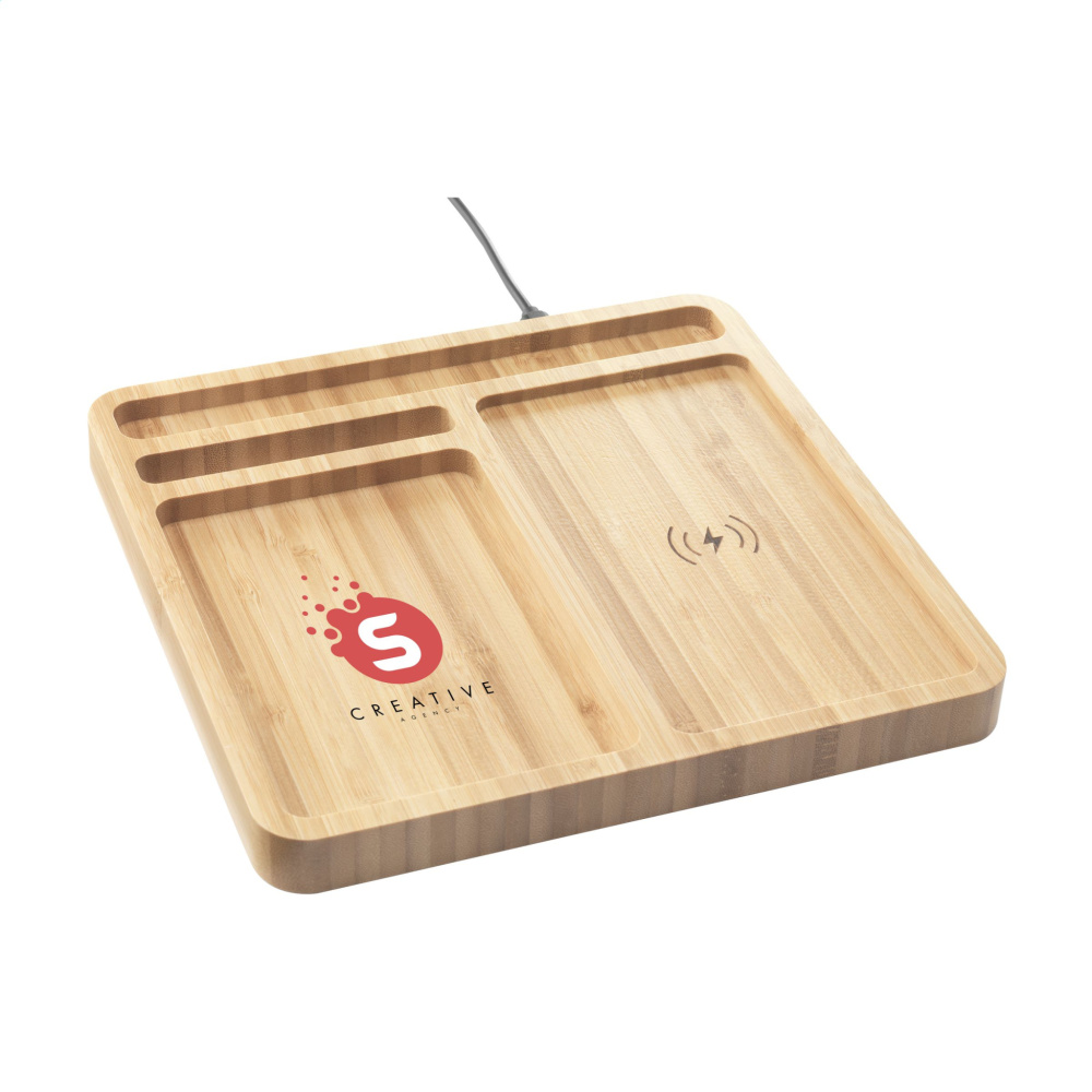 Logotrade firmakingi foto: Bamboo Organizer laadija