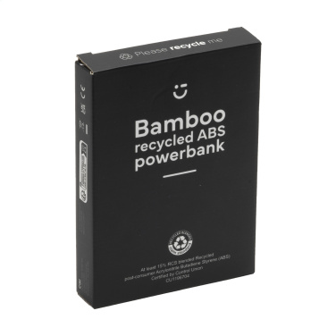Logotrade firmakingituse foto: Boru Bamboo RCS taaskasutatud ABS Powerbanki juhtmeta laadija