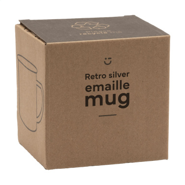 Logotrade meene foto: Retro hõbeemailiga kruus 350 ml