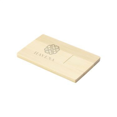 Logotrade reklaamkingi foto: Krediitkaart USB Bamboo 8 GB