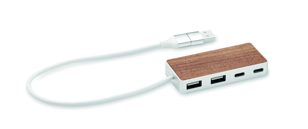 Logotrade firmakingituse foto: UBAH USB-jaotur 4 porti 27,5 cm