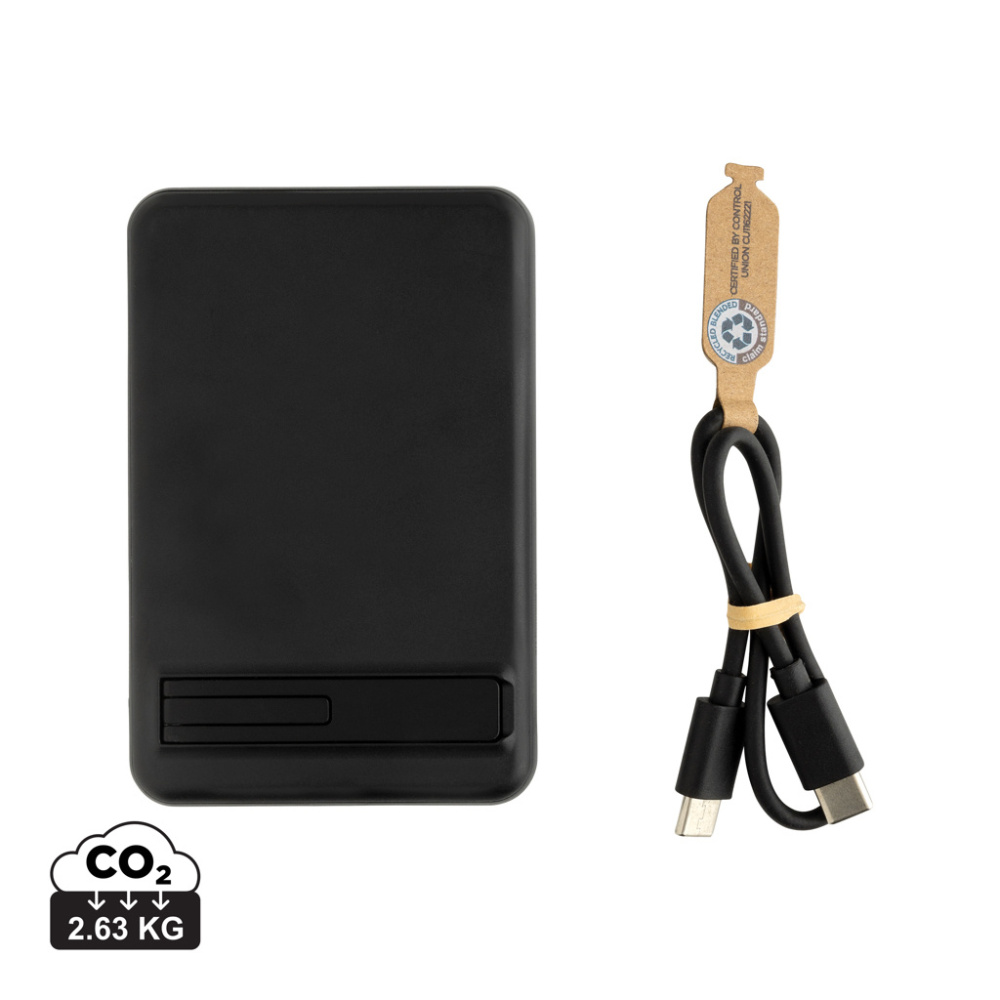 Logotrade firmakingid pilt: Zen RCS plastk 5000 mah 5W magnetiline bambusest akuank
