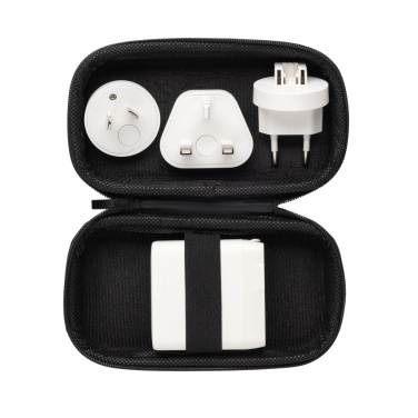Logotrade reklaamtooted pilt: TravelCharge Pro RCS plastikust reisilaadija USB C-ga